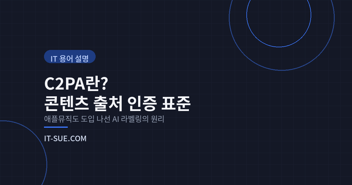 C2PA란? 애플뮤직도 도입 나선 AI 콘텐츠 인증 표준