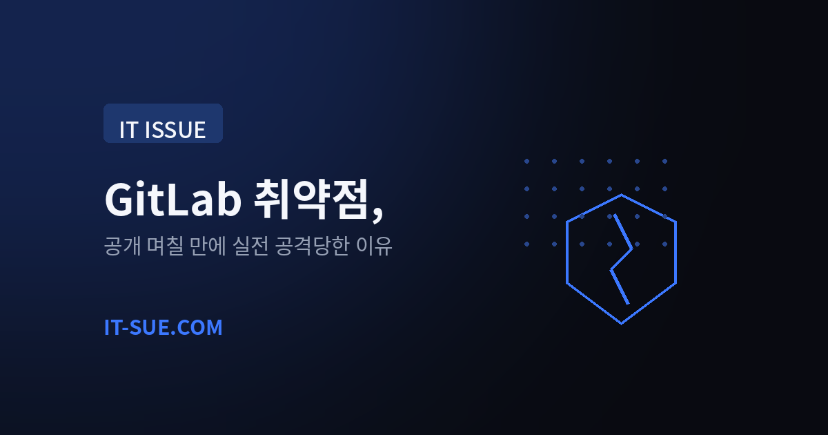 GitLab 취약점, 공개 며칠 만에 실전 공격당한 이유