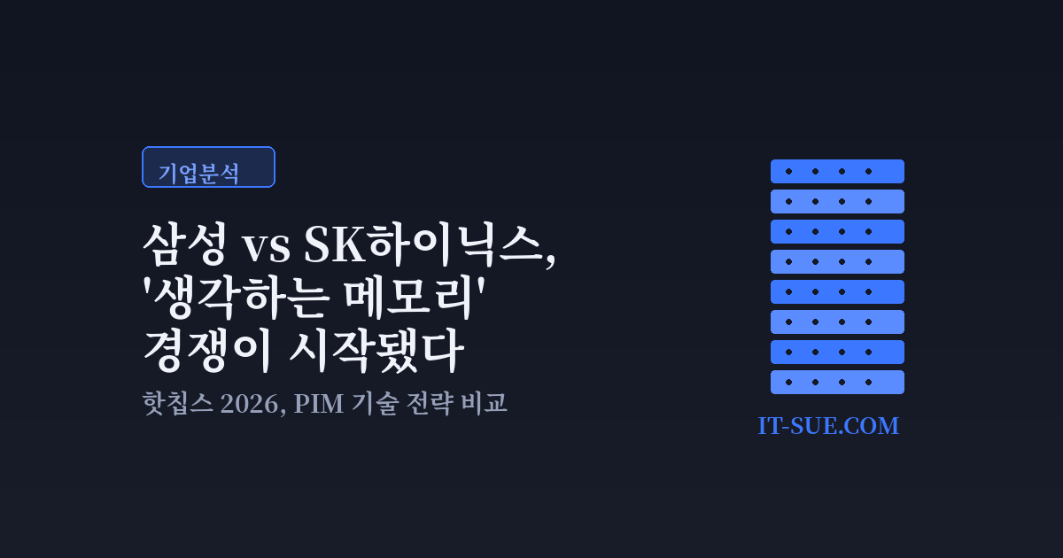 삼성전자·SK하이닉스 ‘생각하는 메모리’ 경쟁, 무엇이 다른가