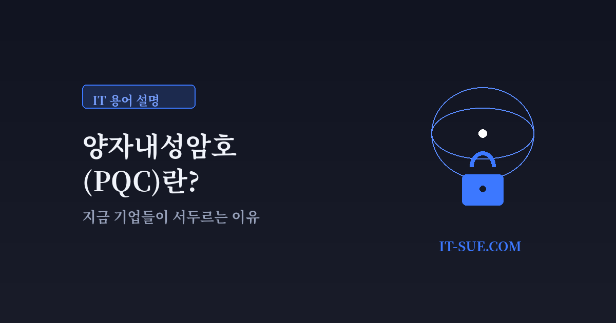 양자내성암호(PQC)란? 지금 기업들이 서두르는 이유