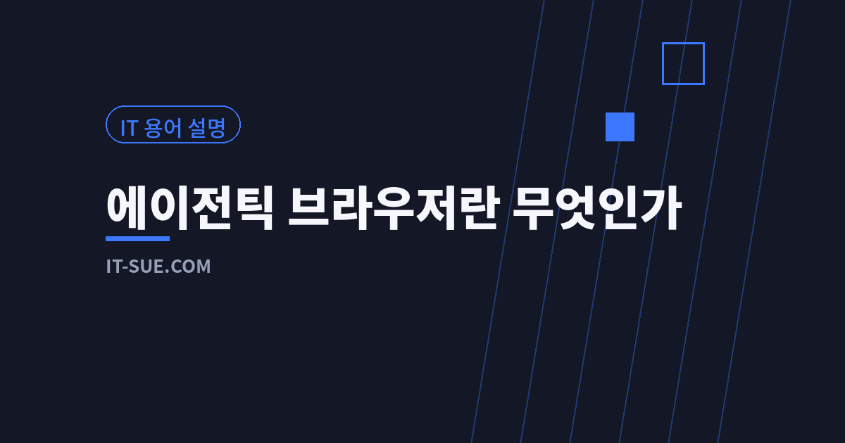 에이전틱 브라우저란 무엇인가 — 대신 일하는 AI의 위험