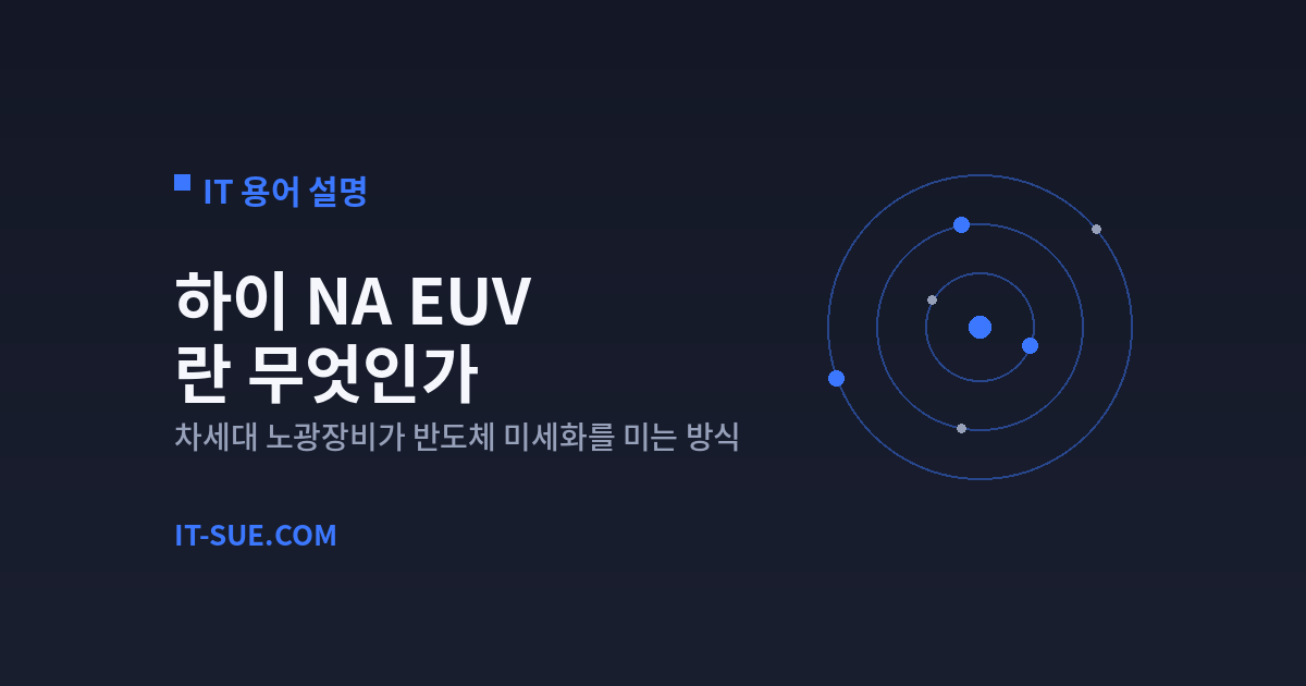 하이 NA EUV란 무엇인가 — 반도체 미세화의 다음 무기