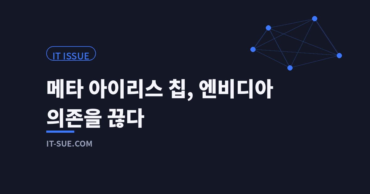메타 아이리스 칩, 엔비디아 의존을 끊어내는 전략