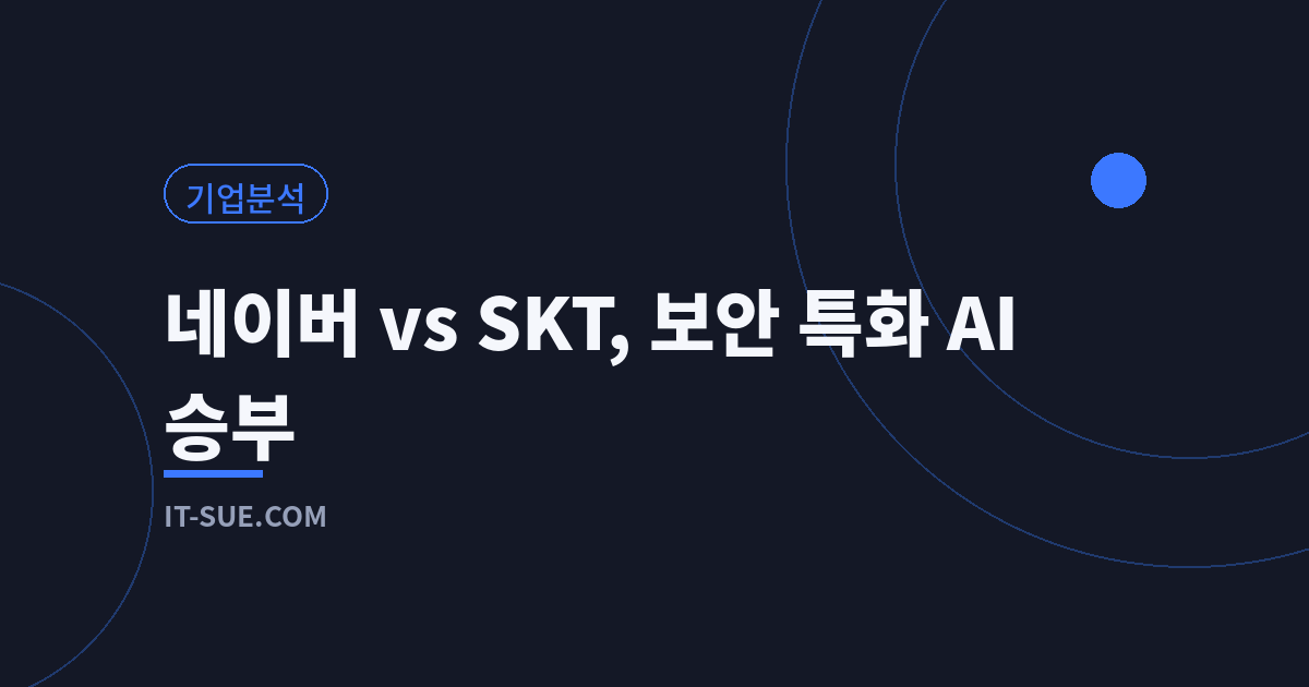 네이버클라우드 vs SKT, 사이버 보안 특화 AI 경쟁의 의미