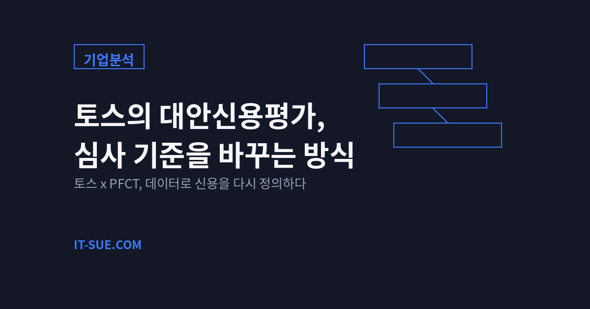 토스의 대안신용평가, PFCT와 손잡고 심사 기준을 바꾸는 방식